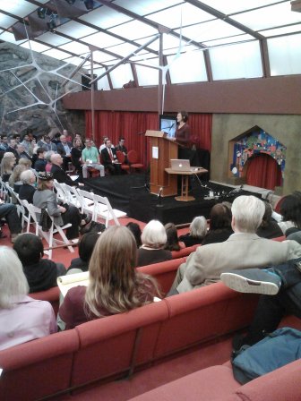 Jeanne Gang at Taliesin West. Photo by Steve Lamb. 
