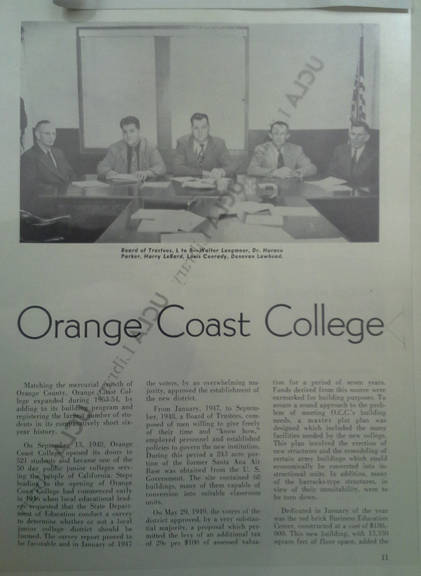 Lamprecht - Orange County Fall 1954